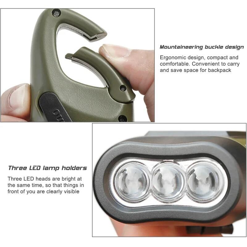 Hand Crank Solar Powered Recha - Fishing Boat Navigation Light review and price
